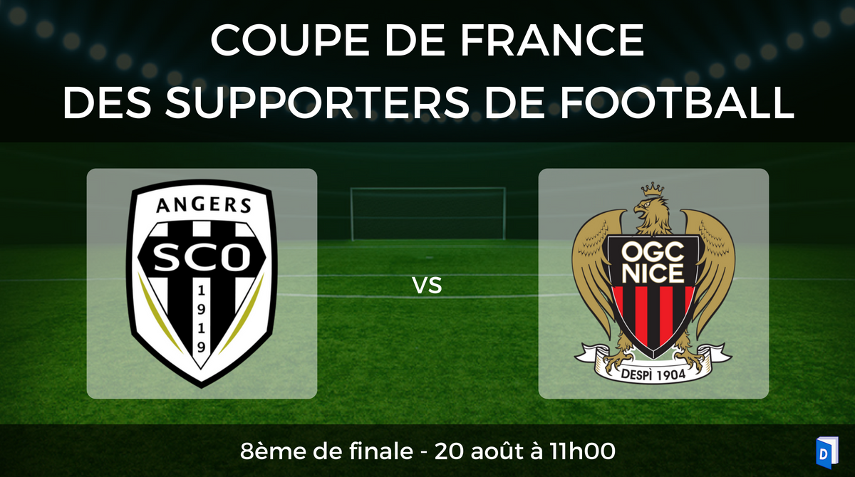 Coupe de France des supporters de football – 8ème de finale SCO Angers vs OGC Nice