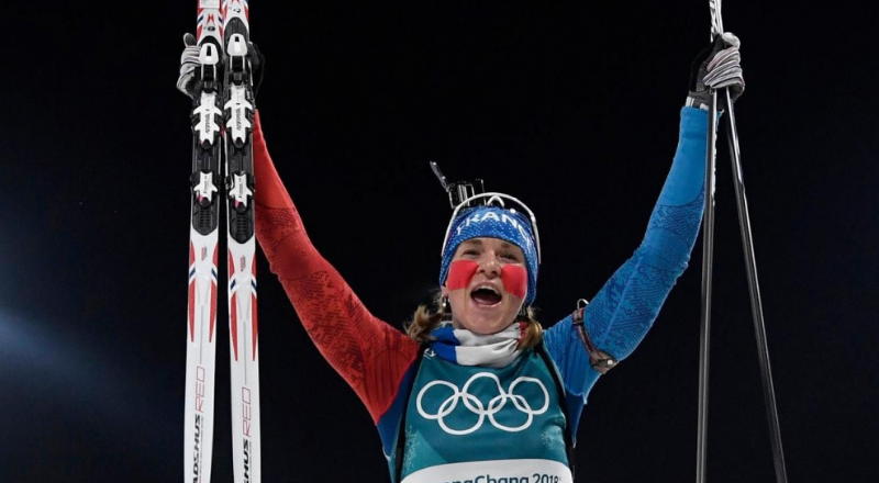 Anaïs Bescond a glané 3 médailles à Pyeongchang, dont l&rsquo;or sur le relais mixte – AFP