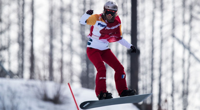 Cécile Hernandez, double médaillée lors des Jeux Paralympiques de Pyeongchang – AFP