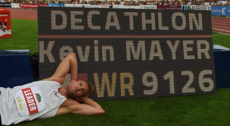 Kevin Mayer, recordman du monde du decathlon – AFP