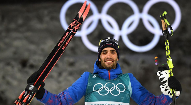 Martin Fourcade, triple champion olympique à Pyeongchang et vainqueur de la Coupe du monde – AFP