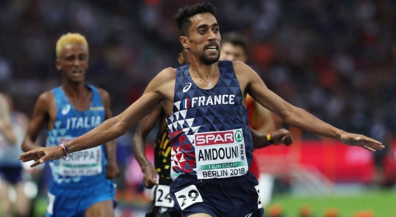 Morhad Amdouni, champion d&rsquo;Europe du 10 000m en athlétisme – AFP