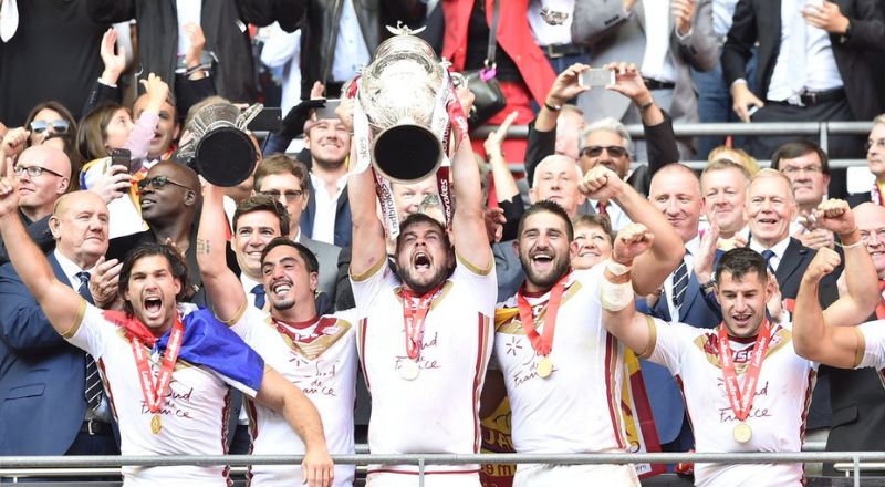 Les Dragons Catalans, première équipe française à remporter la Cup en rugby à XIII – Dragons Catalans