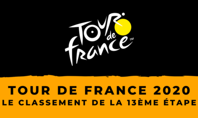 Tour de France 2020 - Le classement de la 13ème étape