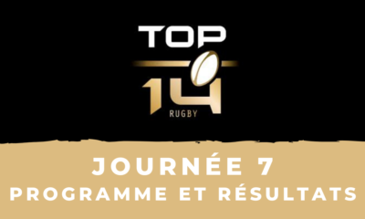 Calendrier Top 14 2020/2021 - 7ème journée : Programme et résultats