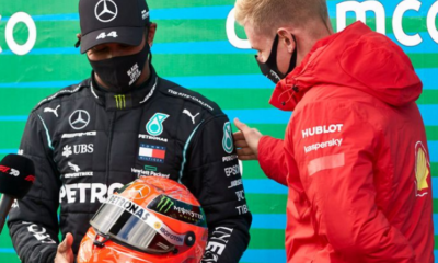 [Vidéo] Mick Schumacher offre le casque de son père à Lewis Hamilton