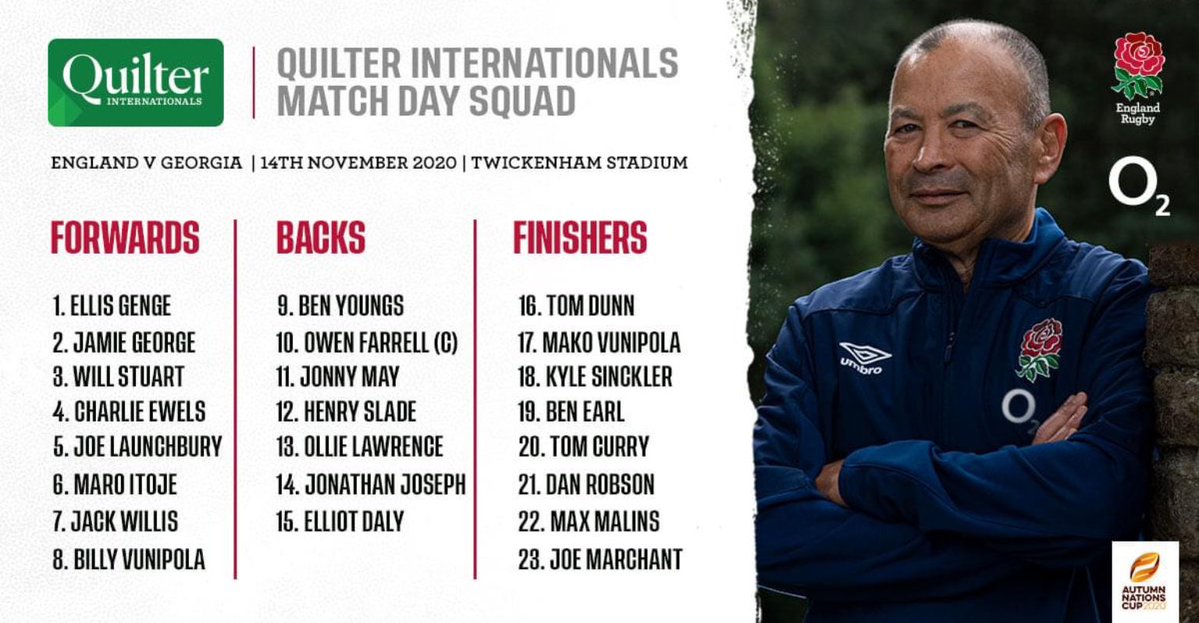 Composition de l'Angleterre pour affronter l'Irlande - England Rugby