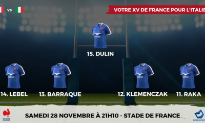 Votre XV de France inédit pour affronter l'Italie