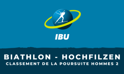 Biathlon - Hochfilzen - Le classement de la deuxième poursuite hommes