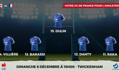 Votre XV de France pour le Crunch face à l'Angleterre