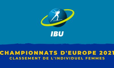 Championnat d'Europe de biathlon 2021 - Le classement de l'individuel femmes