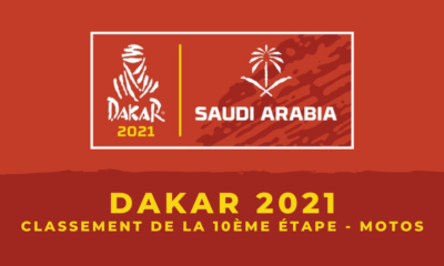 Dakar 2021 - Motos - Le classement de la 10ème étape