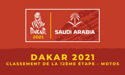 Dakar 2021 - Motos - Le classement de la 12ème et dernière étape