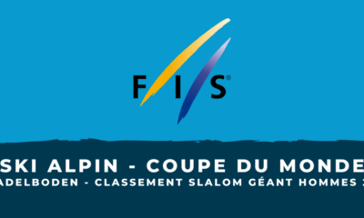 Ski alpin - Adelboden - Le classement du deuxième slalom géant hommes