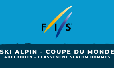 Ski alpin - Adelboden - Le classement du slalom hommes