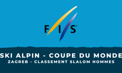 Ski alpin - Zagreb - Le classement du slalom hommes
