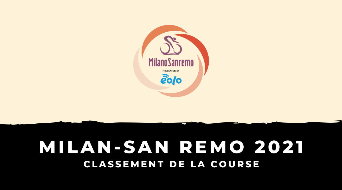 Milan-San Remo 2021 - Classement de la course