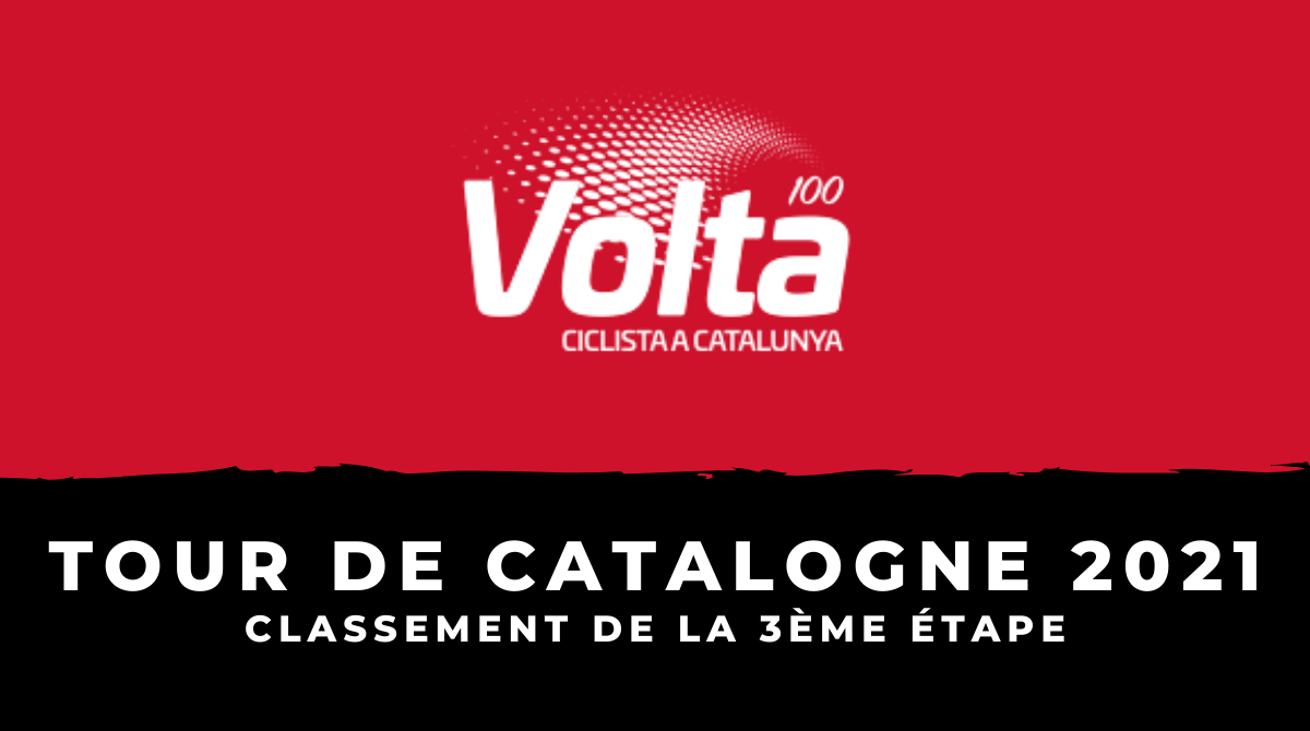 Tour de Catalogne 2021 - Le classement de la 3ème étape