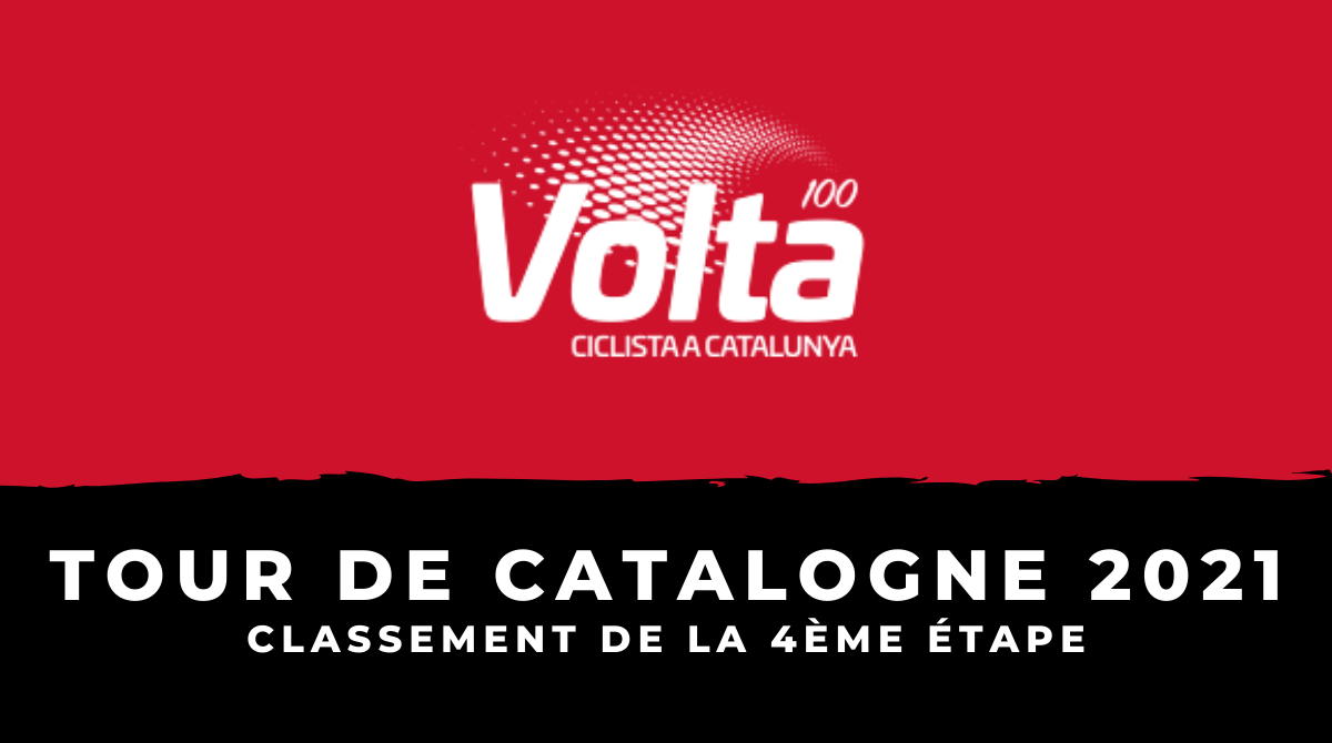 Tour de Catalogne 2021 - Le classement de la 4ème étape