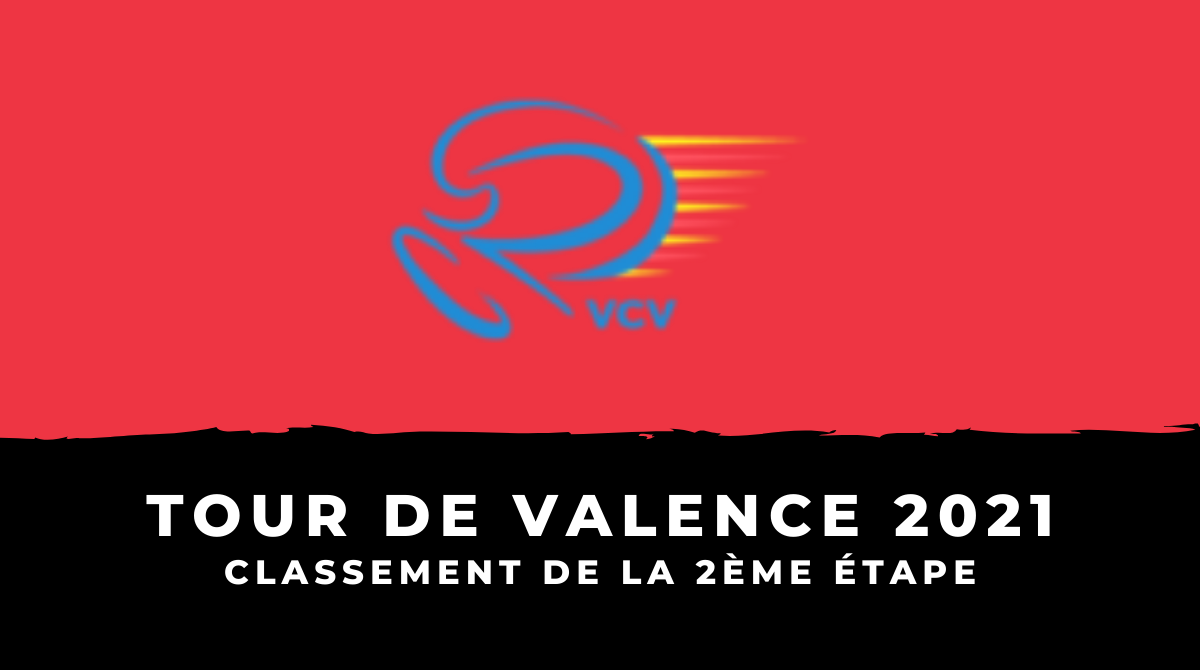 Tour de Valence 2021 - Le classement de la 2ème étape