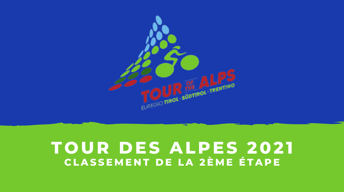 Tour des Alpes 2021 - Le classement de la 2ème étape