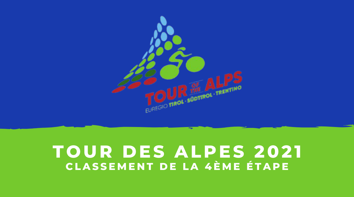 Tour des Alpes 2021 - Le classement de la 4ème étape
