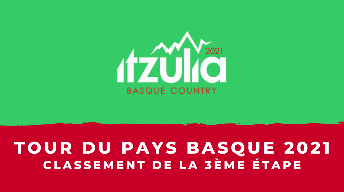 Tour du Pays Basque 2021 - Le classement de la 3ème étape