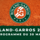 Roland-Garros 2021 le programme des matchs du dimanche 30 mai