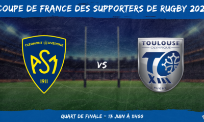 Coupe de France des supporters de rugby 2021 - Quart de finale ASM Clermont - Toulouse Olympique XIII