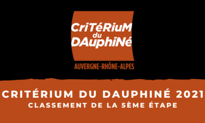 Critérium du Dauphiné 2021 : le classement de la 5ème étape