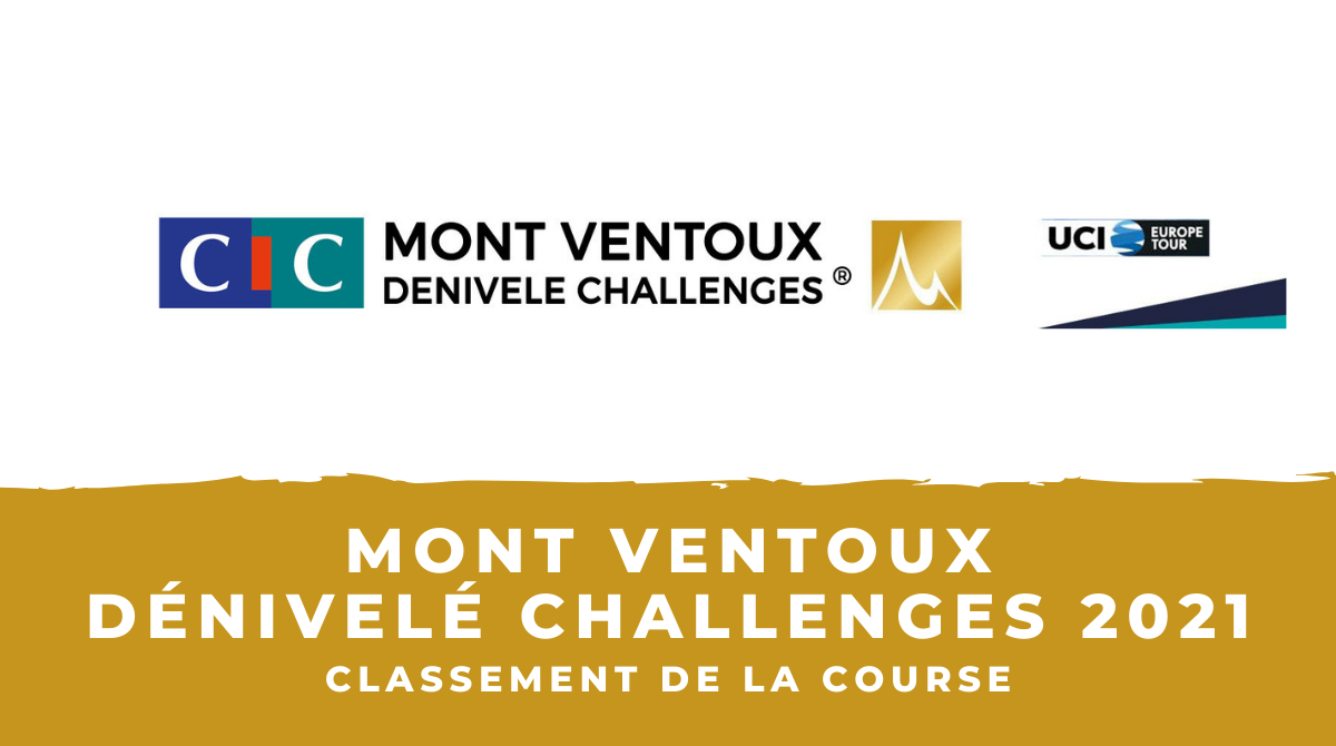Mont Ventoux Dénivelé Challenges 2021 - Le classement
