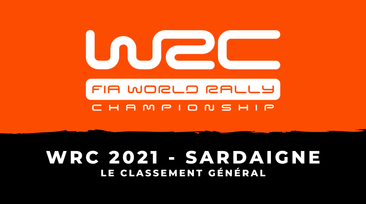 WRC 2021 - Rallye de Sardaigne : le classement général