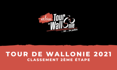 Tour de Wallonie 2021 : le classement de la 2ème étape