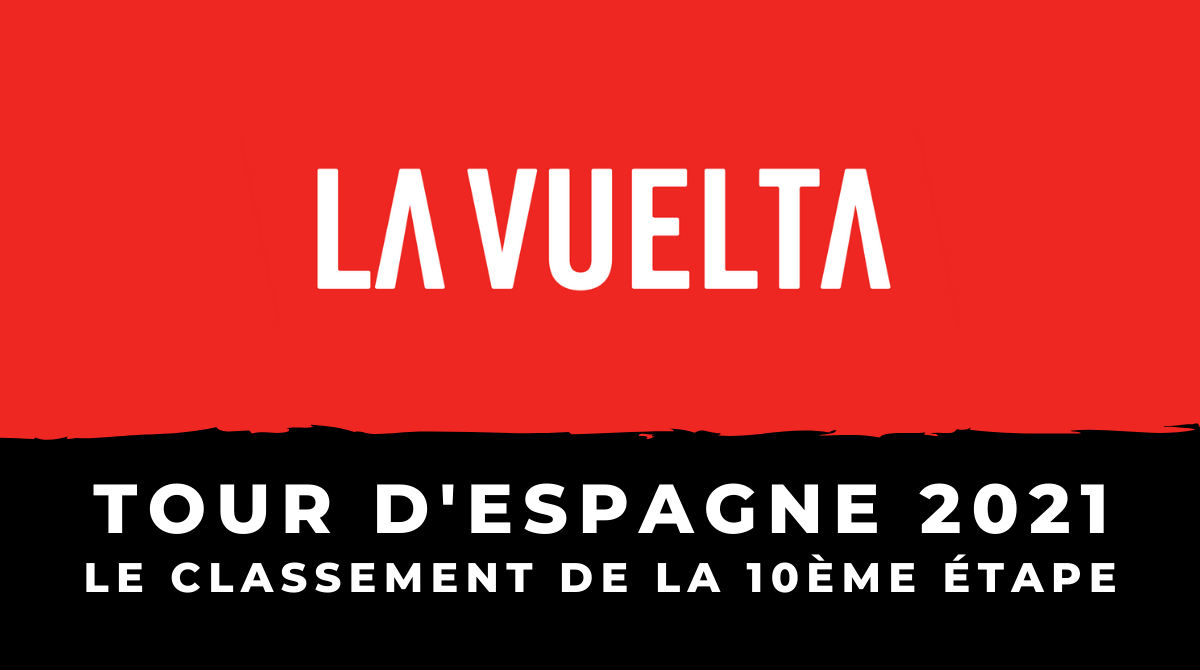 Tour d'Espagne 2021 le classement de la 10ème étape