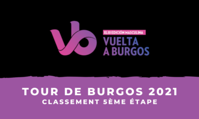 Tour de Burgos 2021 le classement de la 5ème étape