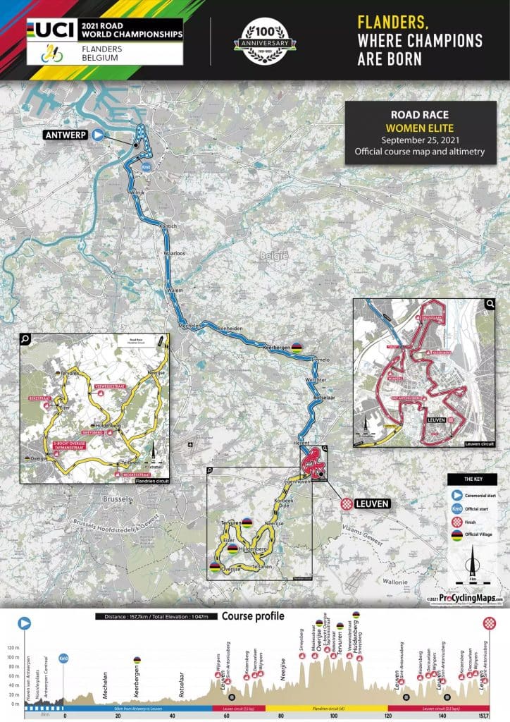 Découvrez le profil et le parcours de la course en ligne élites femmes (75 km)