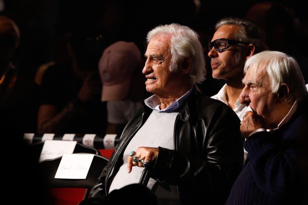 Jean-Paul Belmondo, lors du combat de Tony Yoka face à Jonathan Rice, en octobre 2017