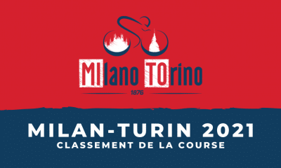Milan-Turin 2021 - Le classement de la course