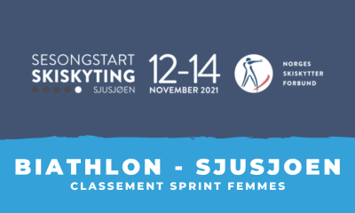 Biathlon - Sjusjoen 2021 Le classement du sprint femmes