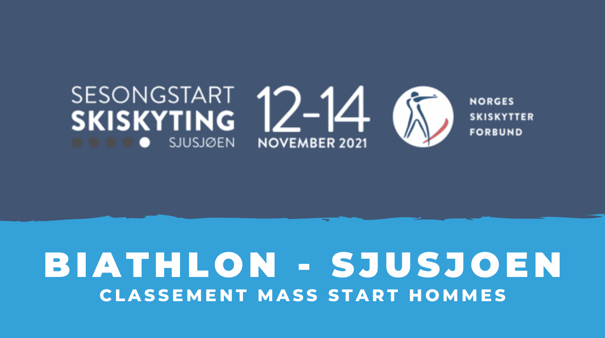 Biathlon - Sjusjoen Le classement de la mass start hommes