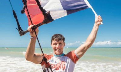 Mondiaux de kitesurf Arthur Guillebert champion du monde en freestyle