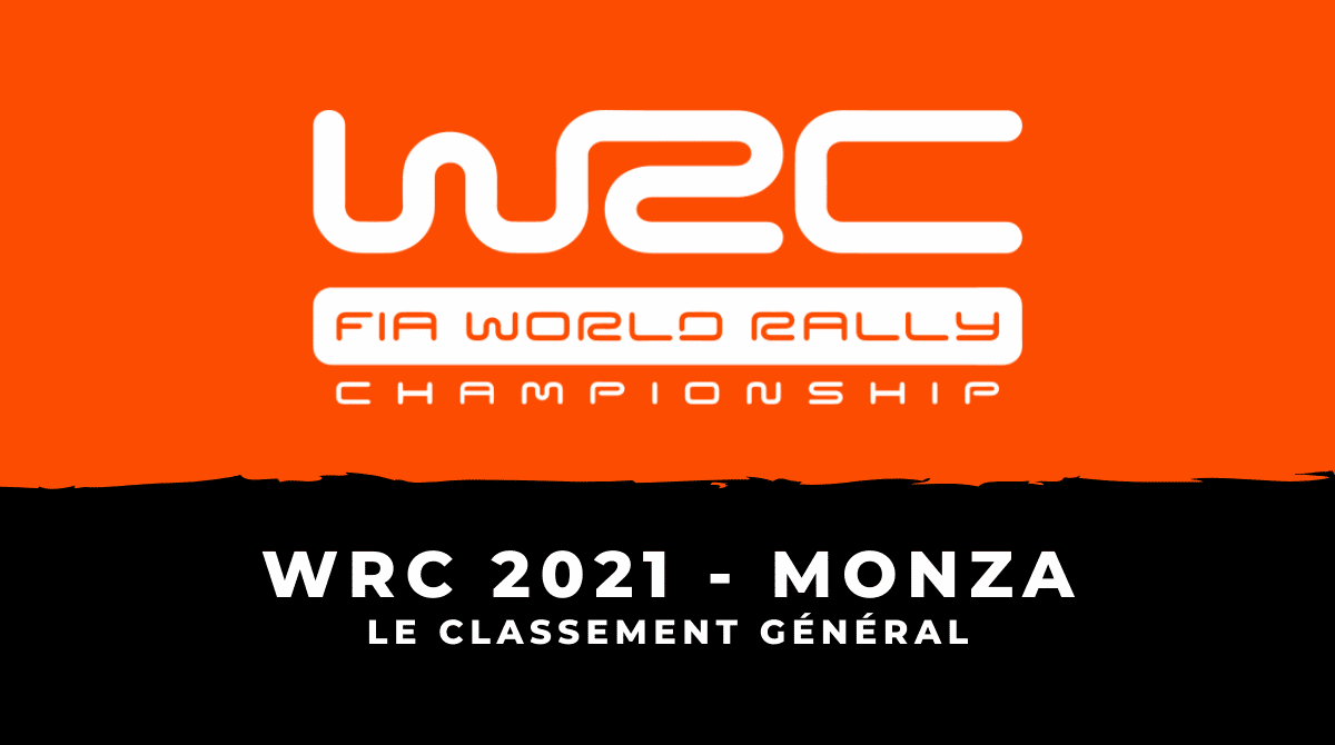 WRC 2021 - Rallye de Monza le classement général