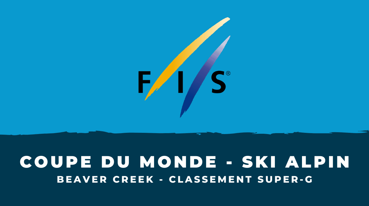 Coupe du monde de Ski alpin à Beaver Creek Classement Super-G hommes