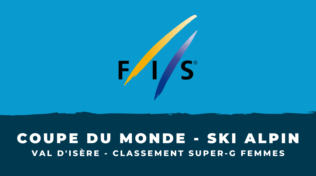 Super-G femmes de Val d'Isère La classement