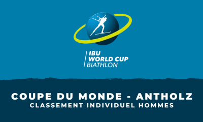 Biathlon Antholz - Classement de l'individuel hommes