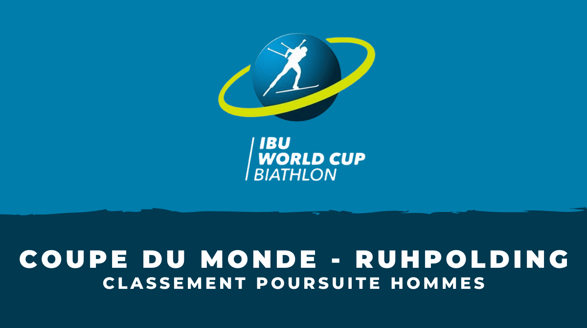 Biathlon Ruhpolding - Classement de la poursuite hommes