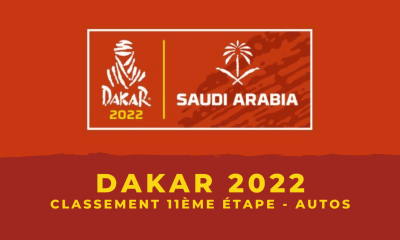 Dakar 2022 Autos Le classement de la 11ème étape
