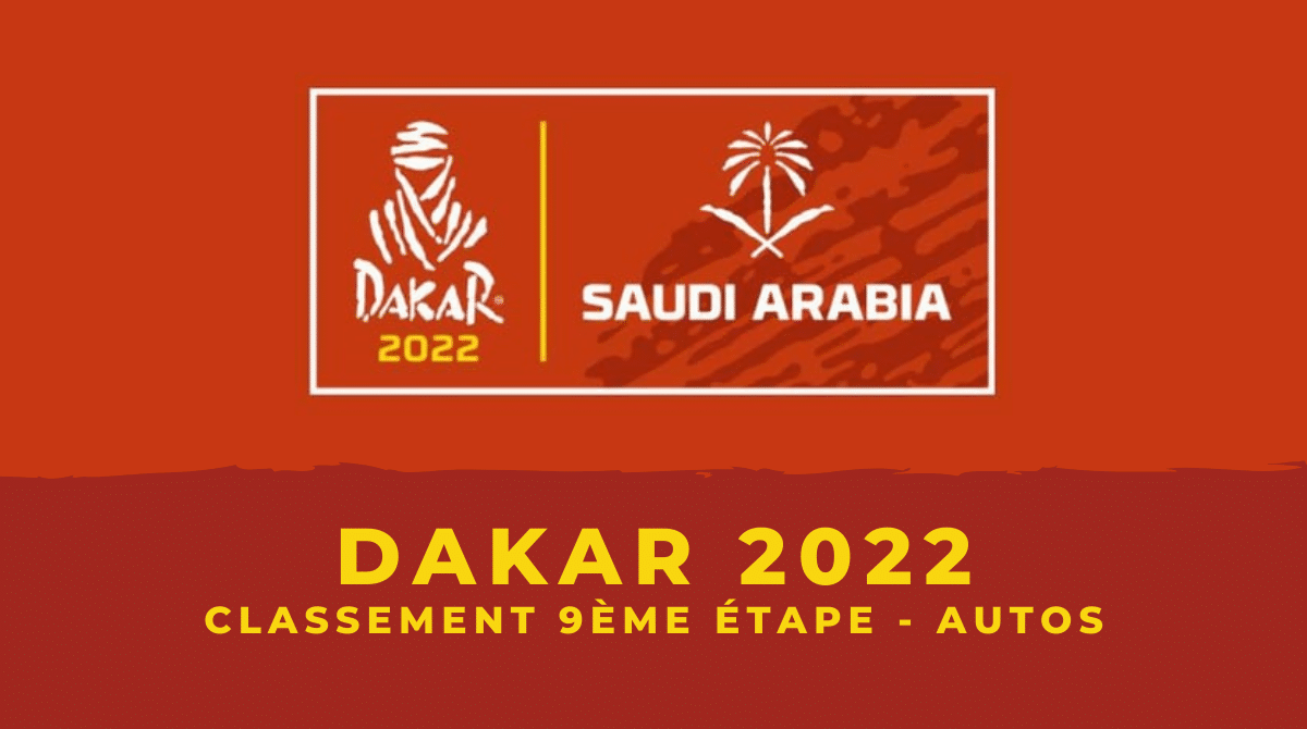 Dakar 2022 Autos Le classement de la 9ème étape