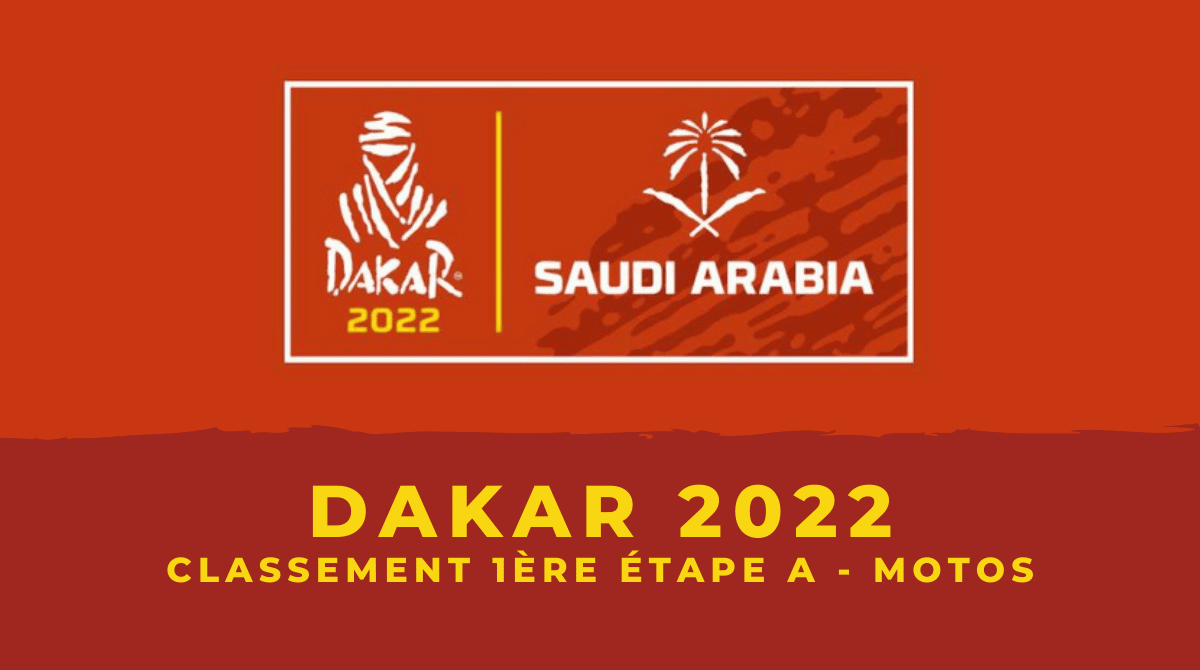 Dakar 2022 Motos Le classement de la 1ère étape A