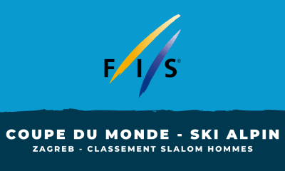 Ski alpin Zagreb - Classement du slalom hommes